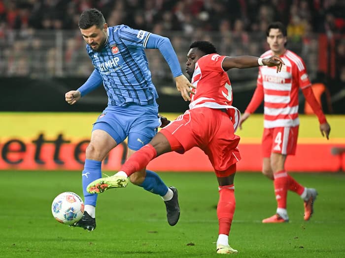 Union Berlin will im sechsten Bundesliga-Duell den ersten Sieg gegen den 1. FC Heidenheim feiern. (Archivbild) / Foto: Soeren Stache/dpa