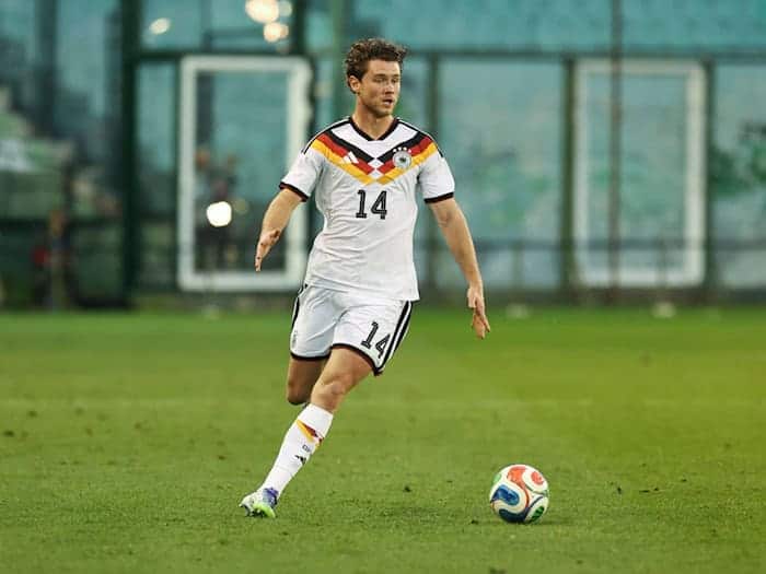 Der Hertha-Abwehrspieler wurde in der Pause des deutschen U21-Spiels in Grichenland ausgewechselt. / Foto: Yorgos Karahalis/dpa