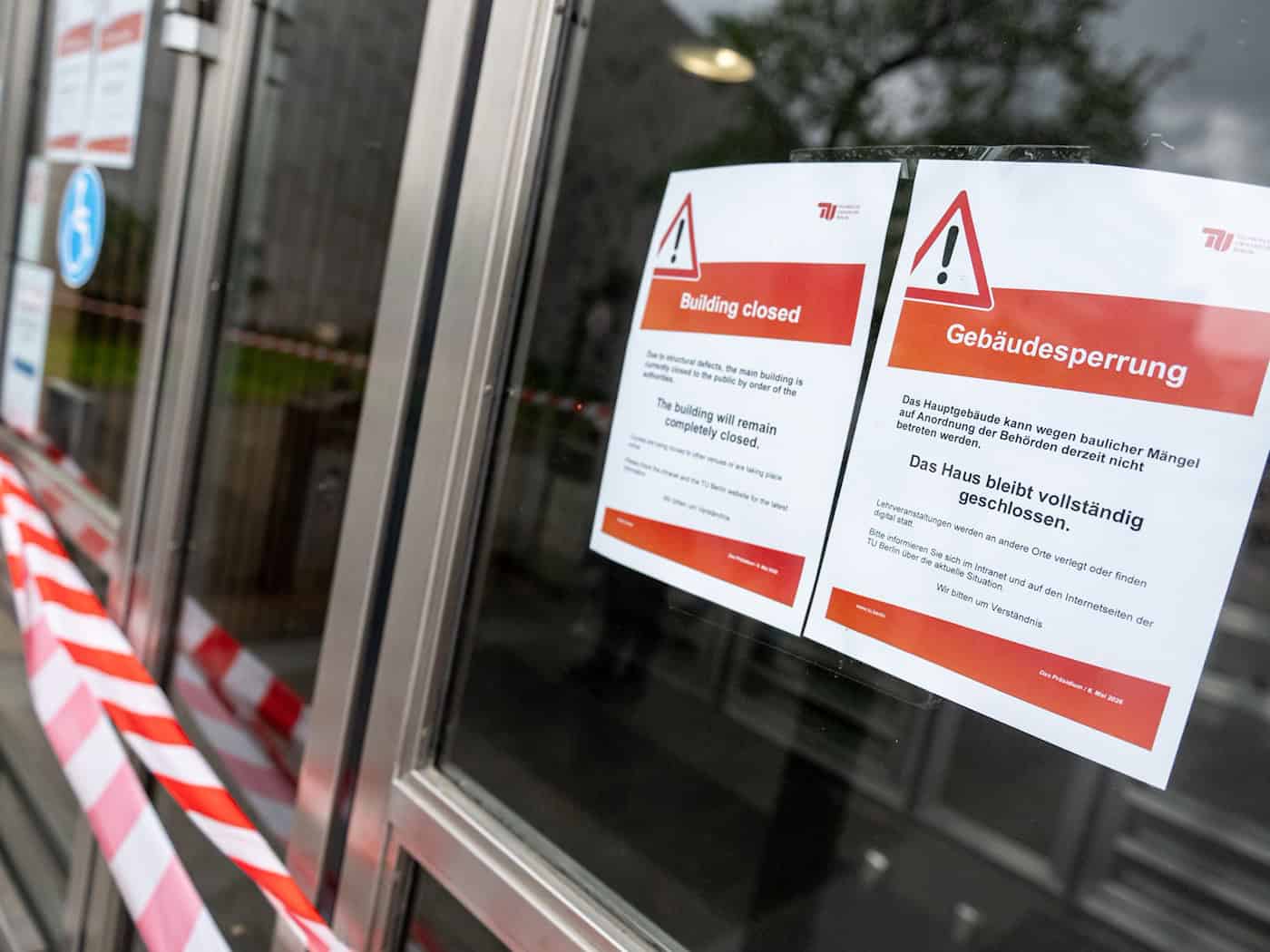 Wann Studierende das Hauptgebäude wieder nutzen können, ist unklar. (Archivbild) / Foto: Fabian Sommer/dpa