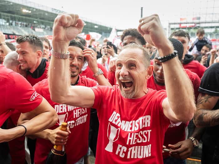 Mauro Lustrinelli führte Thun zur Schweizer Meisterschaft. (Archivbild) / Foto: Alessandro Della Valle/KEYSTONE/dpa