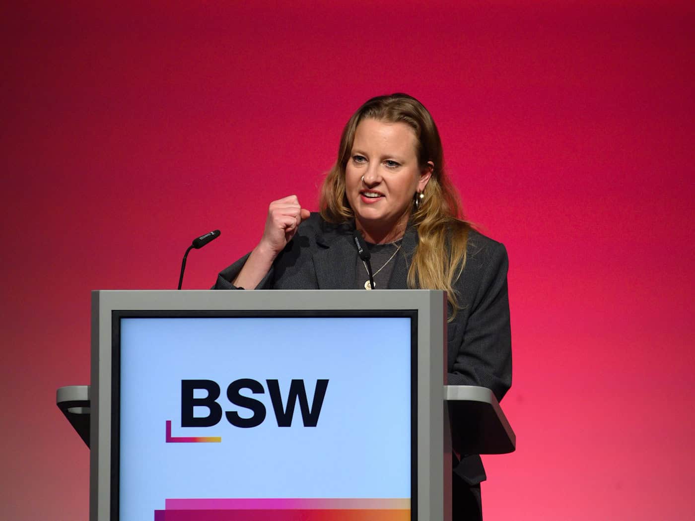 Friederike Benda will an der Spitze der BSW-Landespartei n Brandenburg bleiben.  (Archivbild) / Foto: Klaus-Dietmar Gabbert/dpa