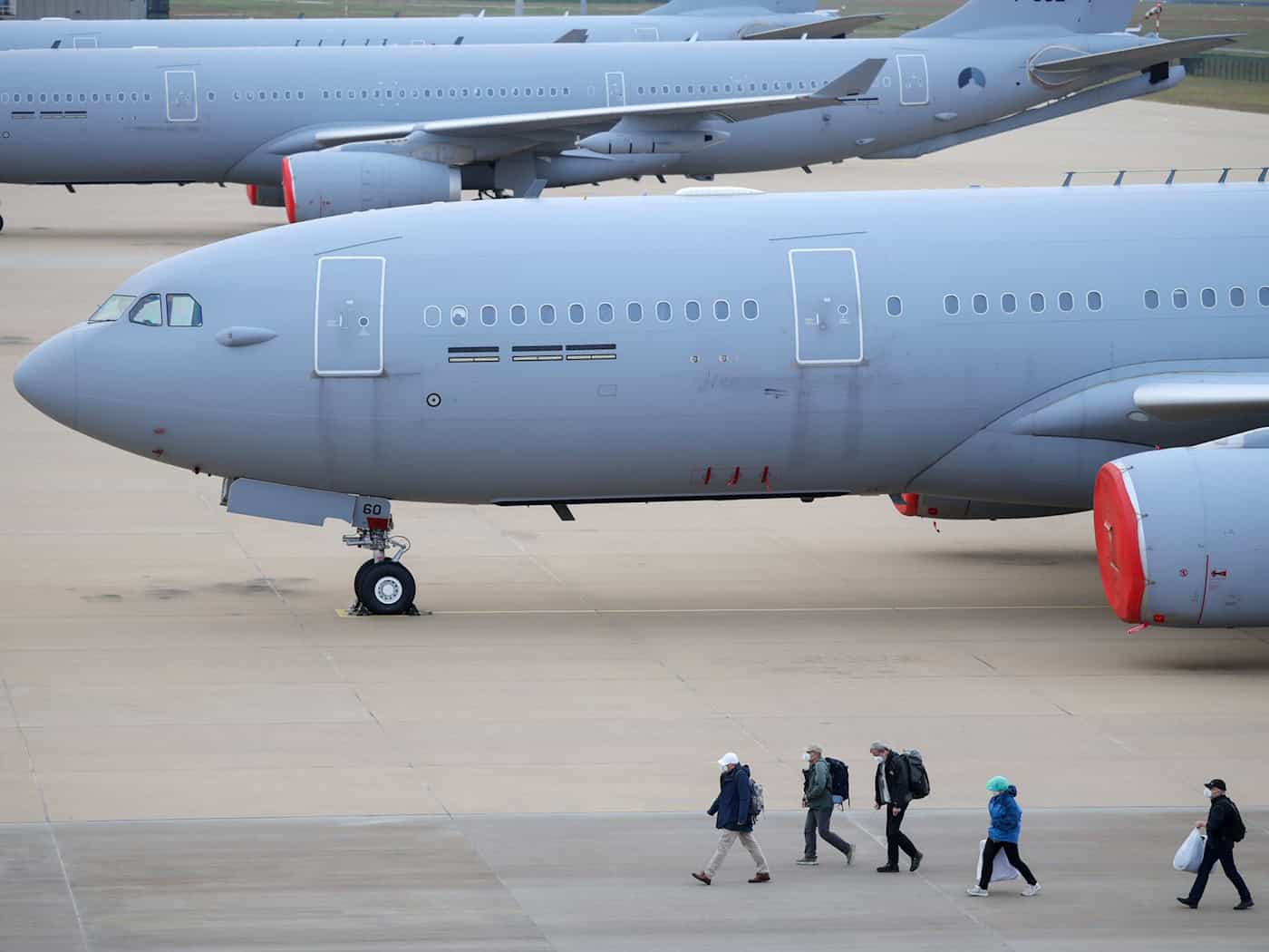 Die deutschen Passagiere wurden am Sonntagabend nach Deutschland geflogen. (Archivbild) / Foto: Christoph Reichwein/dpa
