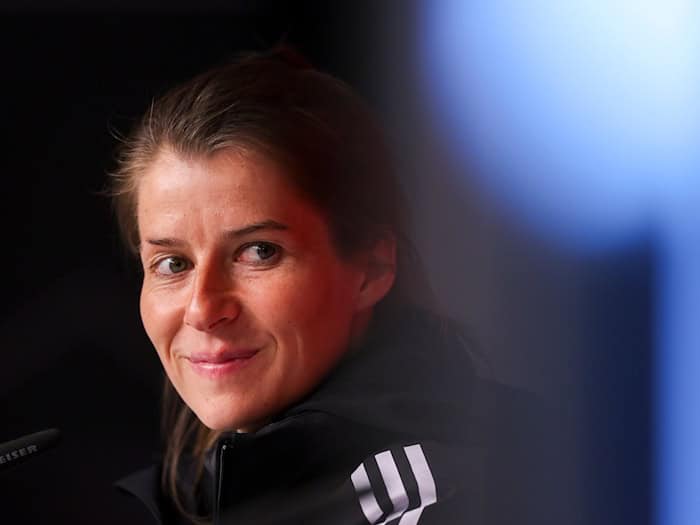 Für Marie-Louise Eta geht es mit Union Berlin um den Klassenerhalt. (Archivbild)  / Foto: Jan Woitas/dpa