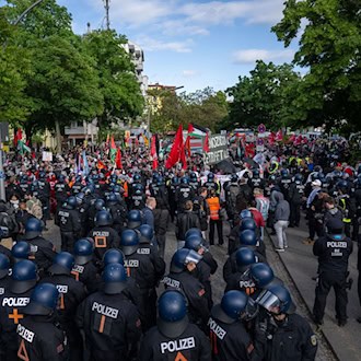 Eine propalästinensische Demonstration zum Gedenktag Nakba ist am Samstag geplant. (Archivbild)  / Foto: Christophe Gateau/dpa
