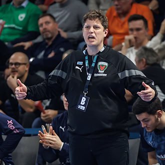Füchse-Trainer Nicolej Krickau erwartet in Kiel eine ganz schwierige Aufgabe (Archivbild) / Foto: Andreas Gora/dpa