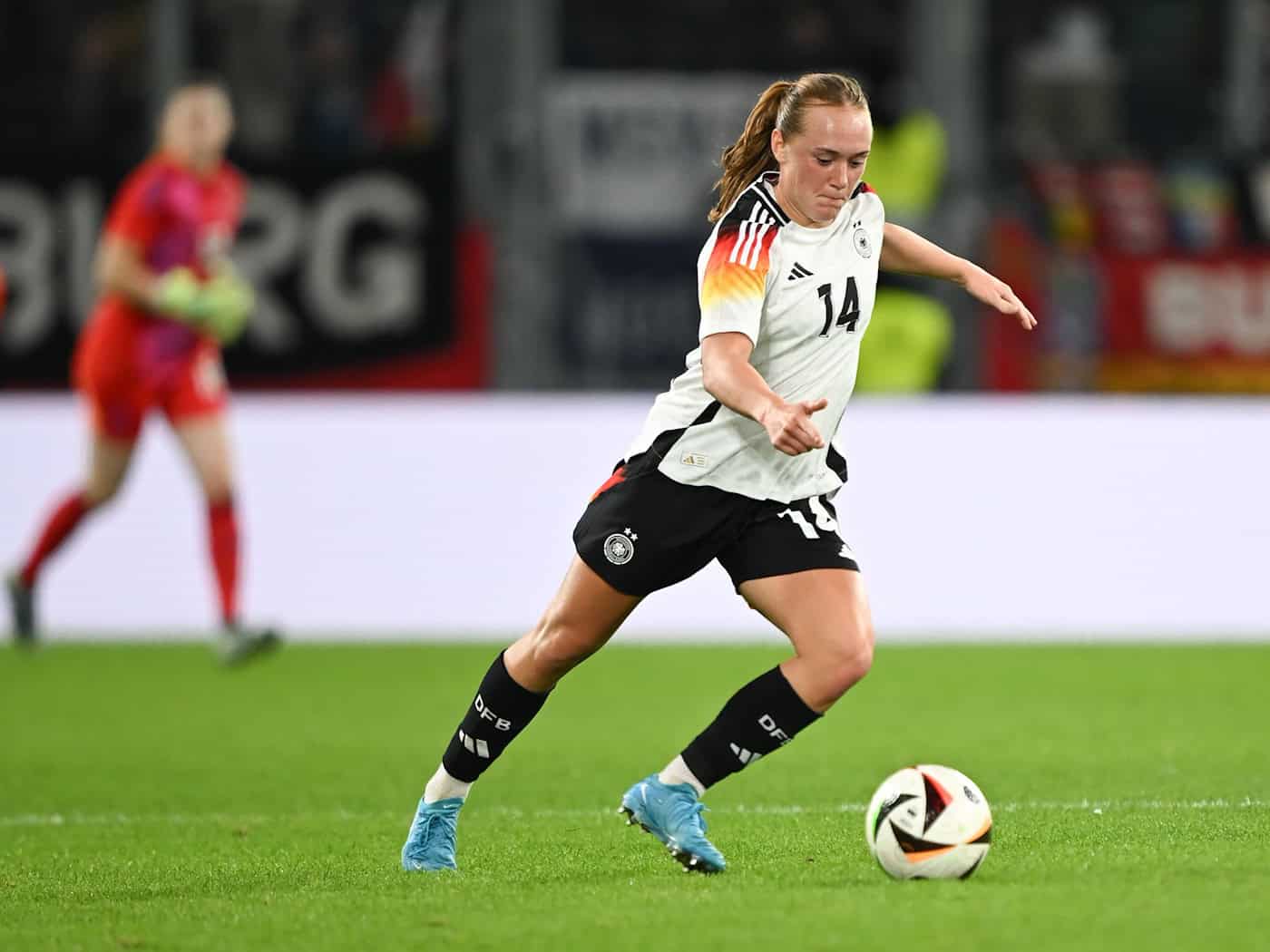Lisanne Gräwe wechselt von Eintracht Frankfurt zu Union Berlin. (Archivbild) / Foto: Sebastian Christoph Gollnow/dpa