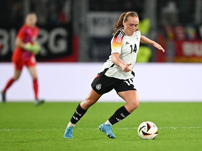 Lisanne Gräwe wechselt von Eintracht Frankfurt zu Union Berlin. (Archivbild) / Foto: Sebastian Christoph Gollnow/dpa