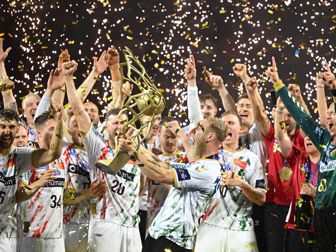 Der SC Magdeburg ist Titelverteidiger in der Champions League. (Archivbild) / Foto: Marius Becker/dpa