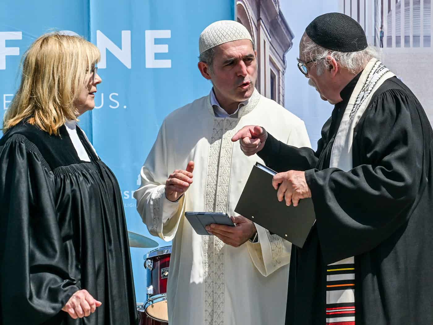 Das House of One in Berlin wird von Vertretern des Christentums, des Judentums und des Islam getragen.     / Foto: Jens Kalaene/dpa