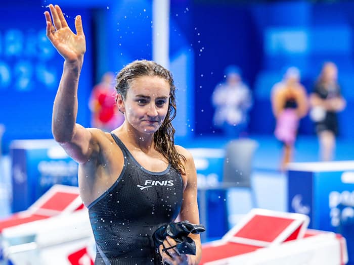 Para-Schwimmerin Elena Semechin wünscht sich mehr Unterstützung für Mütter im Leistungssport. (Archivbild) / Foto: Jens Büttner/dpa