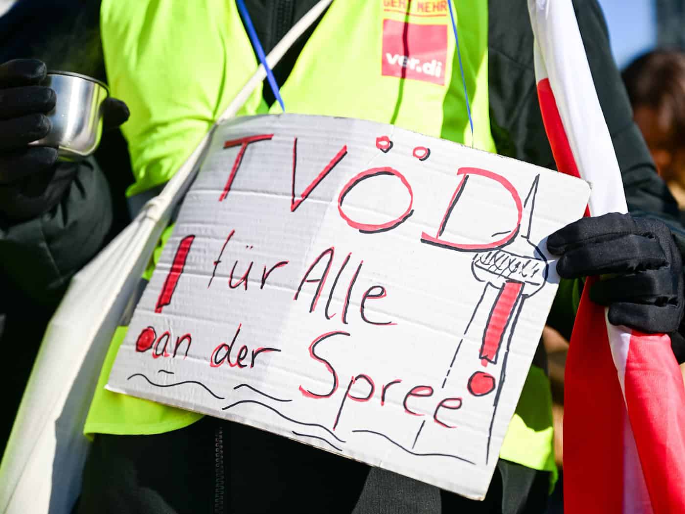 Eine Lösung im Tarifstreit bei den Vivantes-Tochterfirmen in Berlin war auch in der neunten Verhandlungsrunde nicht in Sicht.  / Foto: Sebastian Gollnow/dpa