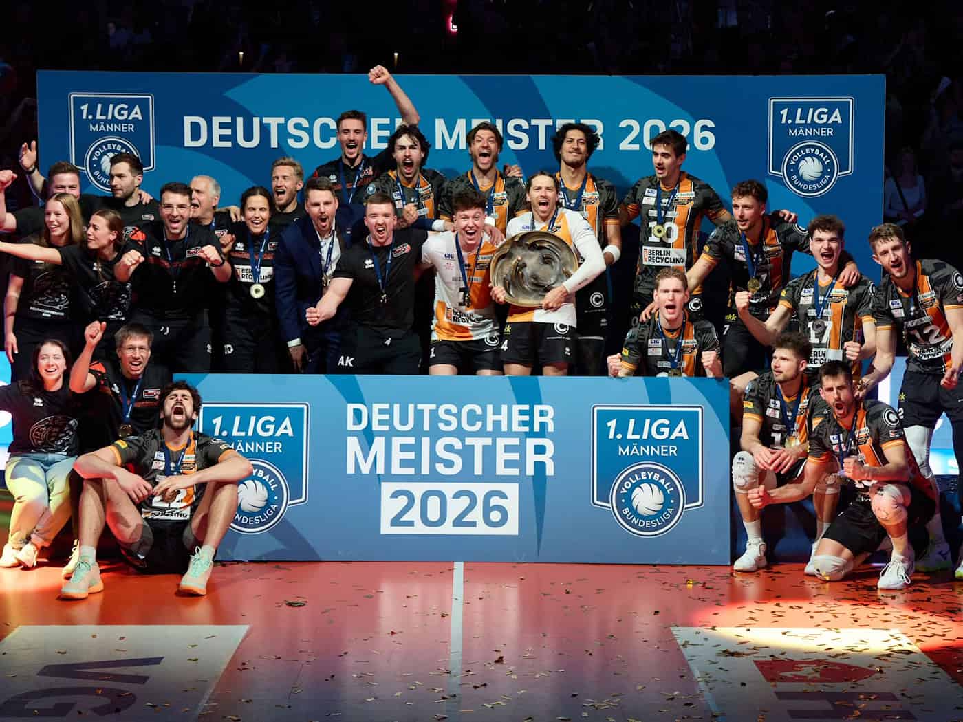 Die Berliner hatten den zehnten Titel in Folge geholt.  / Foto: Georg Wendt/dpa