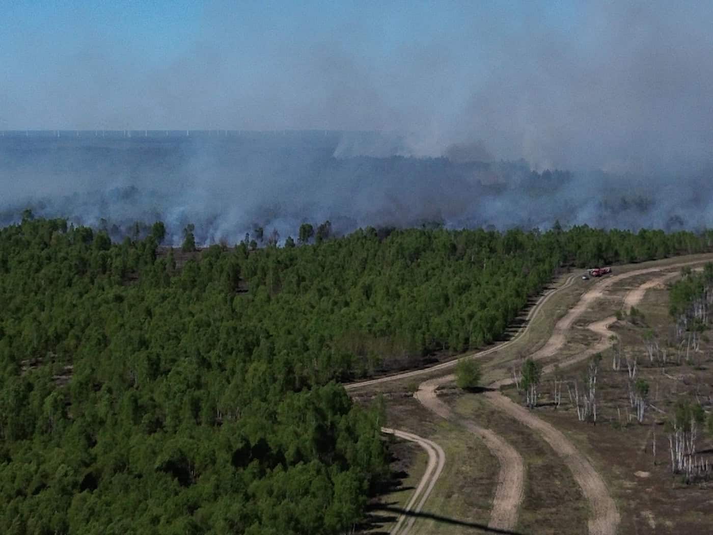 Waldbrand auf altem Truppenübungsplatz bei Jüterbog wächst