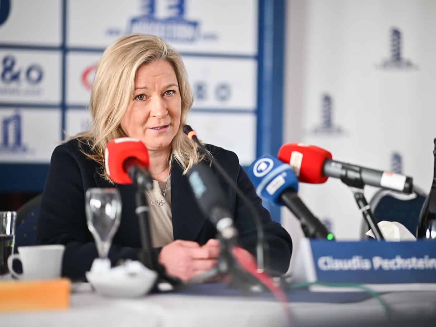 Die ehemalige Eisschnelläuferin Claudia Pechstein wird Bundestrainerin Allround. (Archivbild) / Foto: Sebastian Christoph Gollnow/dpa