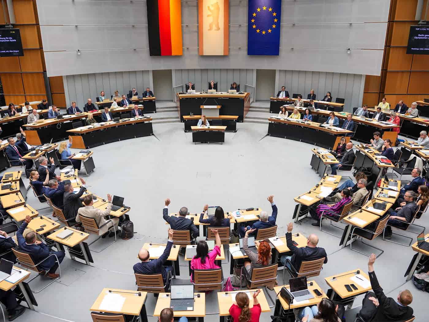 Das Berliner Abgeordnetenhaus beschäftigt sich bei seiner nächsten Sitzung noch einmal über die Reform der Verwaltung. (Archivbild)  / Foto: Soeren Stache/dpa