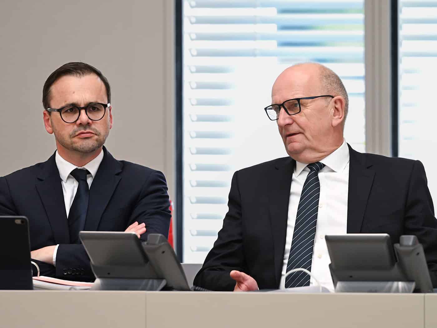 Die rot-schwarze Koalition von Ministerpräsident Dietmar Woidke (SPD) und Innenminister Jan Redmann (CDU) wird 100 Tage alt. (Archivbild) / Foto: Soeren Stache/dpa