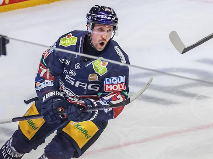 Die Eisbären holen Stürmer Gabriel Fontaine nach Berlin zurück. (Archivbild) / Foto: Andreas Gora/dpa