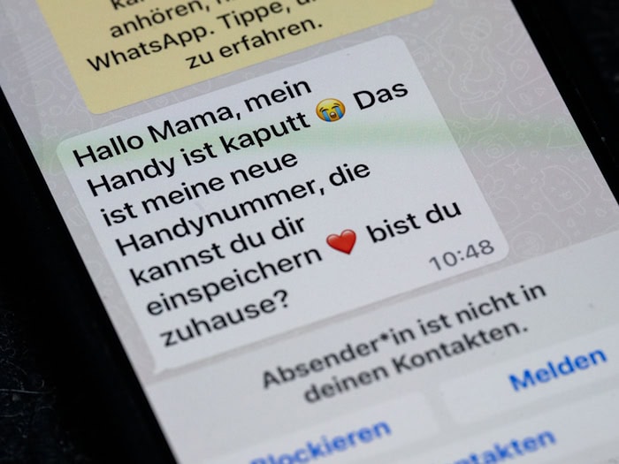 Trickbetrüger geben enge verwandtschaftliche Verhältnisse vor. (Symbolbild) / Foto: Sebastian Gollnow/dpa