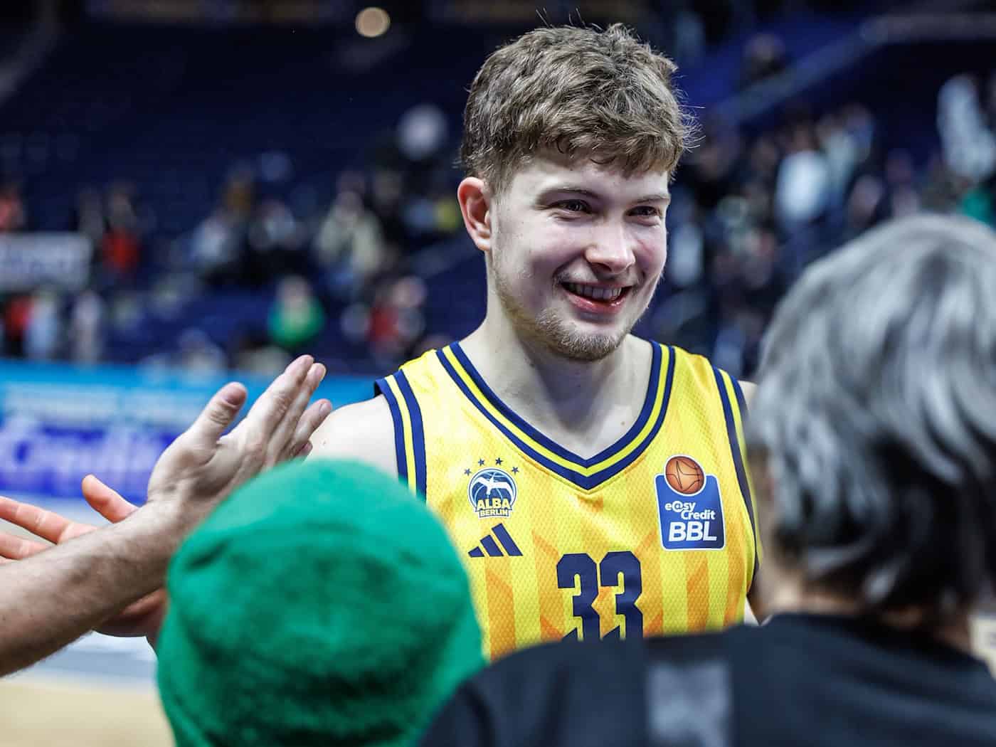 Bennet Hundt wechselt von Alba Berlin nach Trier. (Archivbild) / Foto: Andreas Gora/dpa