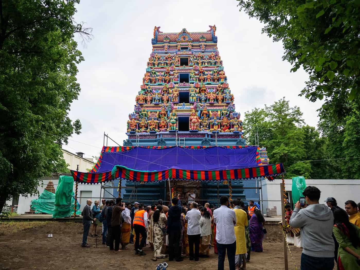 Hindu-Tempel in Berlin Neukölln eröffnet nach über zwei Jahrzehnten.  / Foto: Christophe Gateau/dpa