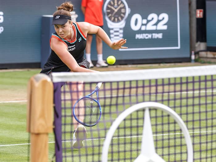 Linda Noskova hat sich in Berlin ihren ersten Einzeltitel gesichert. / Foto: Andreas Gora/dpa