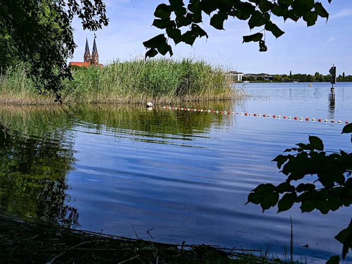 Abkühlen im See - aber dabei vorsichtig sein. (Archivbild) / Foto: Jens Kalaene/dpa