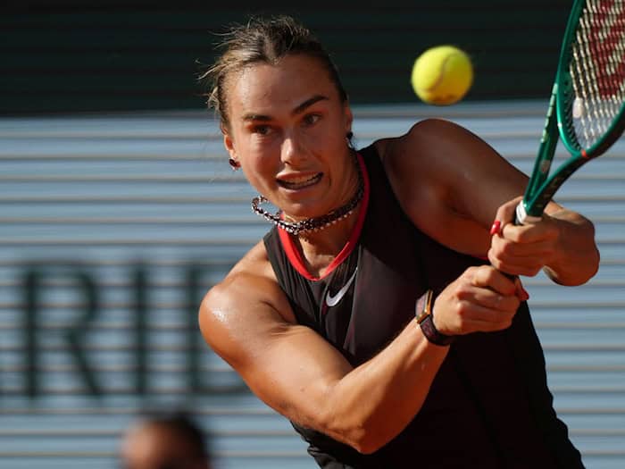Aryna Sabalenka hat in Berlin keine Chance mehr auf den Titel. (Archivbild) / Foto: Aurelien Morissard/AP/dpa