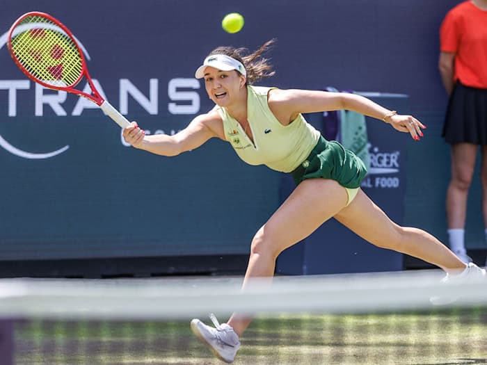 Eva Lys hat das Viertelfinale in Berlin deutlich verpasst. / Foto: Andreas Gora/dpa