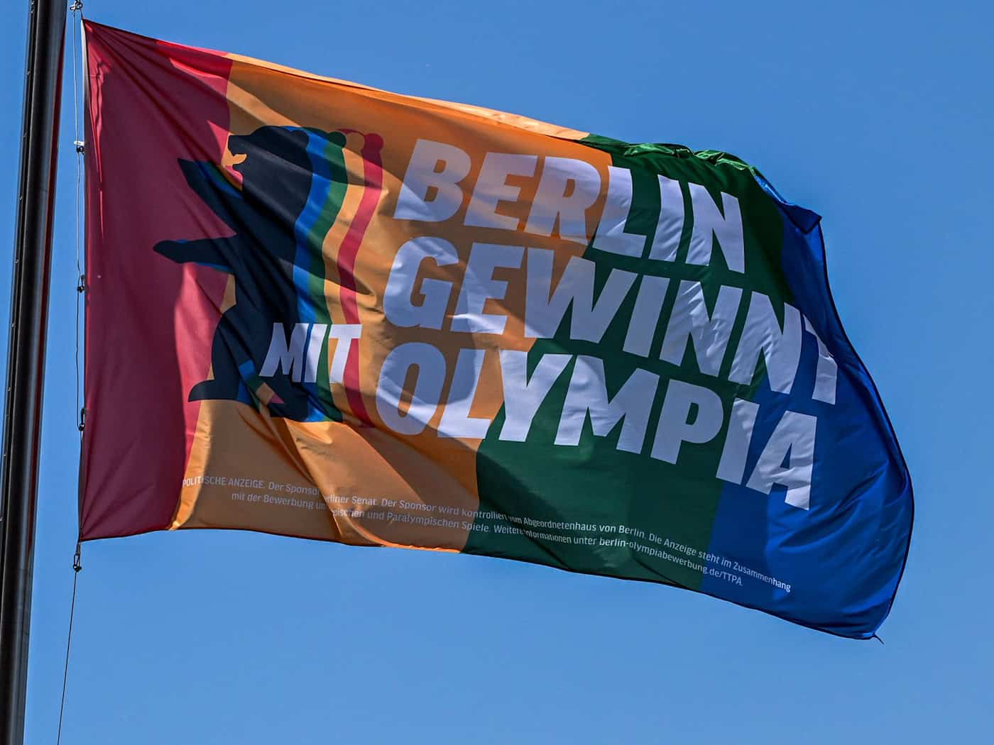 In Berlin hat das Abgeordnetenhaus mehrheitlich für eine Olympia-Bewerbung gestimmt. (Archivbild) / Foto: Jens Kalaene/dpa