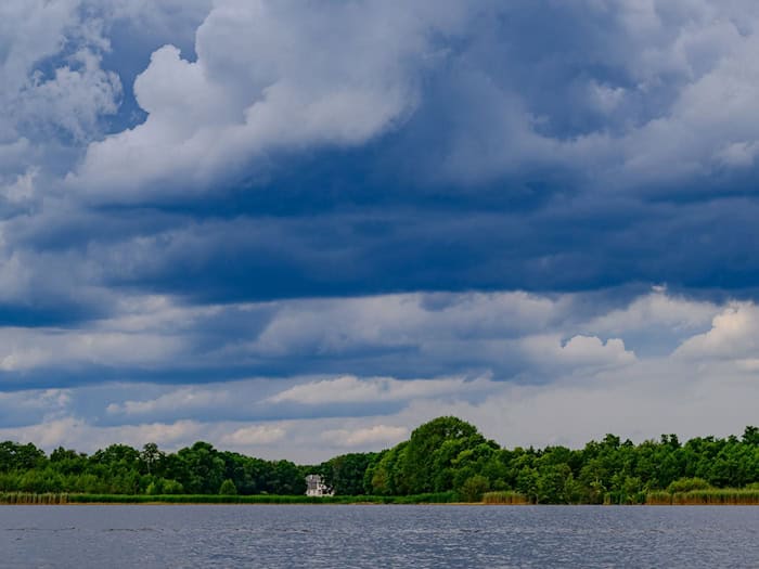 Der Regen bleibt Berlin und Brandenburg erhalten. (Archivbild) / Foto: Patrick Pleul/dpa