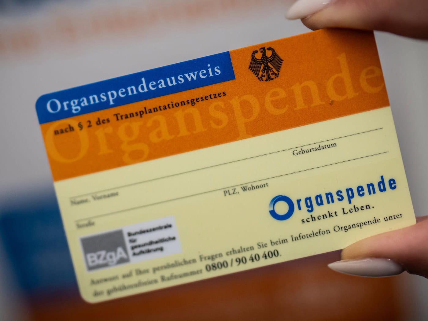 Über 8.000 Menschen in Deutschland warten auf ein Spenderorgan. (Archivbild) / Foto: Michael Kappeler/dpa/dpa-tmn
