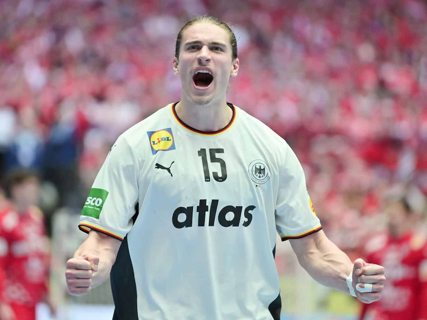 Könnte mit Aalborg den größten Titel seiner Karriere gewinnen: Juri Knorr. (Archivbild) / Foto: Sina Schuldt/dpa