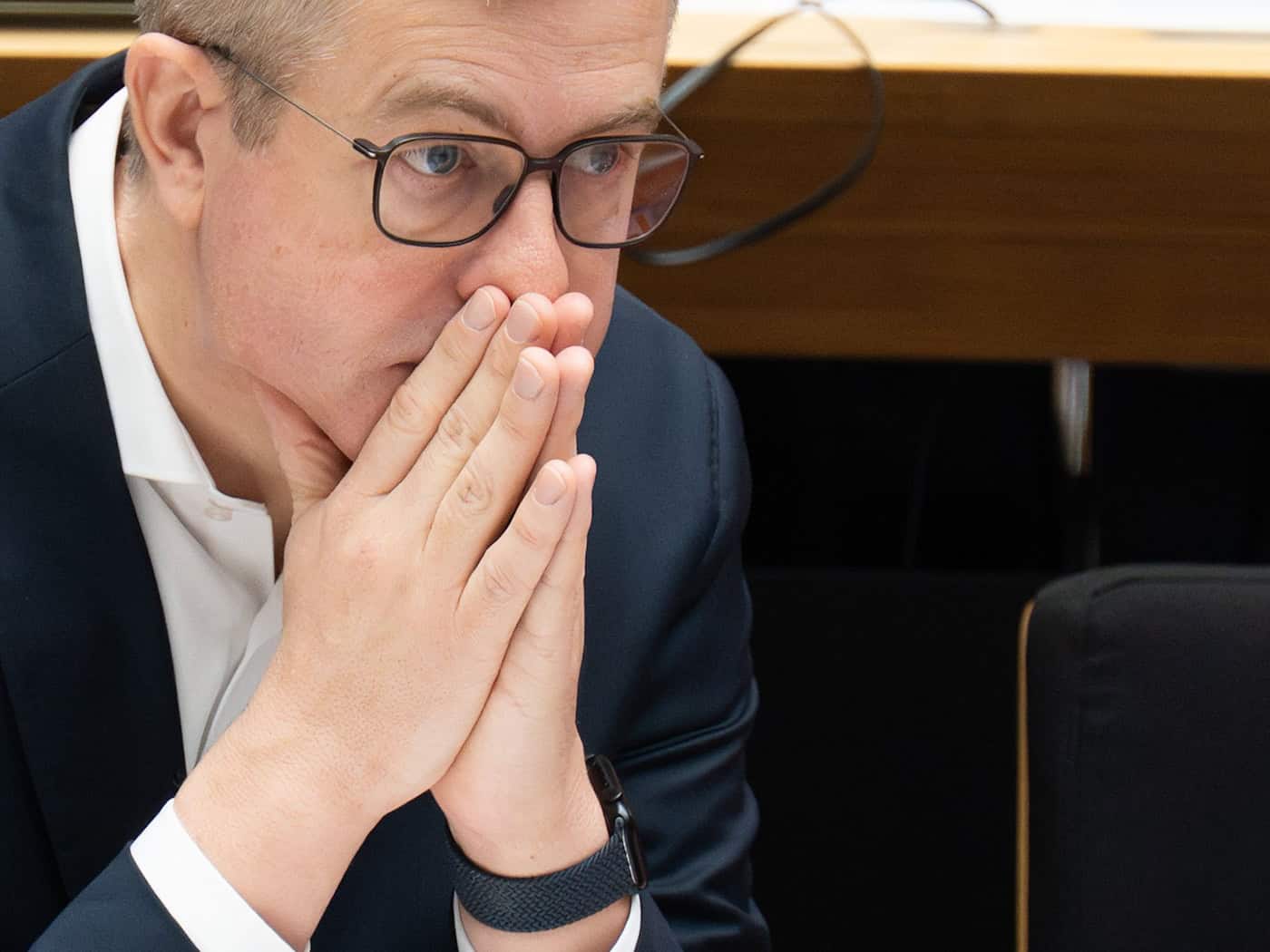 Finanzsenator Stefan Evers soll neuer Spitzenkandidat der Berliner CDU werden. (Archivbild)  / Foto: Sebastian Gollnow/dpa