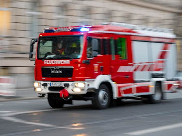 Industriegebäude brennt in Oranienburg - keine Verletzten
