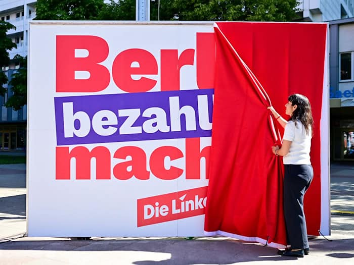 Noch sind Wahlplakate in Berlin an wenigen Stellen zu sehen. (Archivfoto) / Foto: Sebastian Christoph Gollnow/dpa
