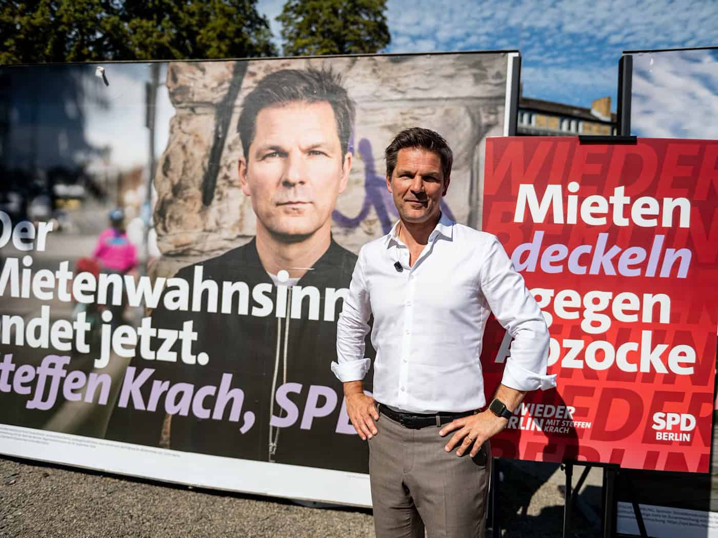 SPD setzt im Wahlkampf auf Sauberkeit und Mietendeckel