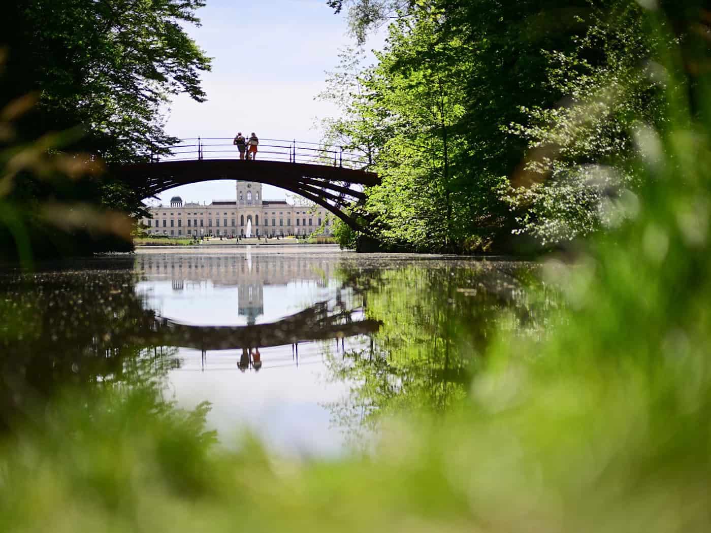 In Parkanlagen in Berlin und Brandenburg sollten Besucher derzeit die Wege nicht verlassen. (Symbolbild)  / Foto: Sebastian Christoph Gollnow/dpa