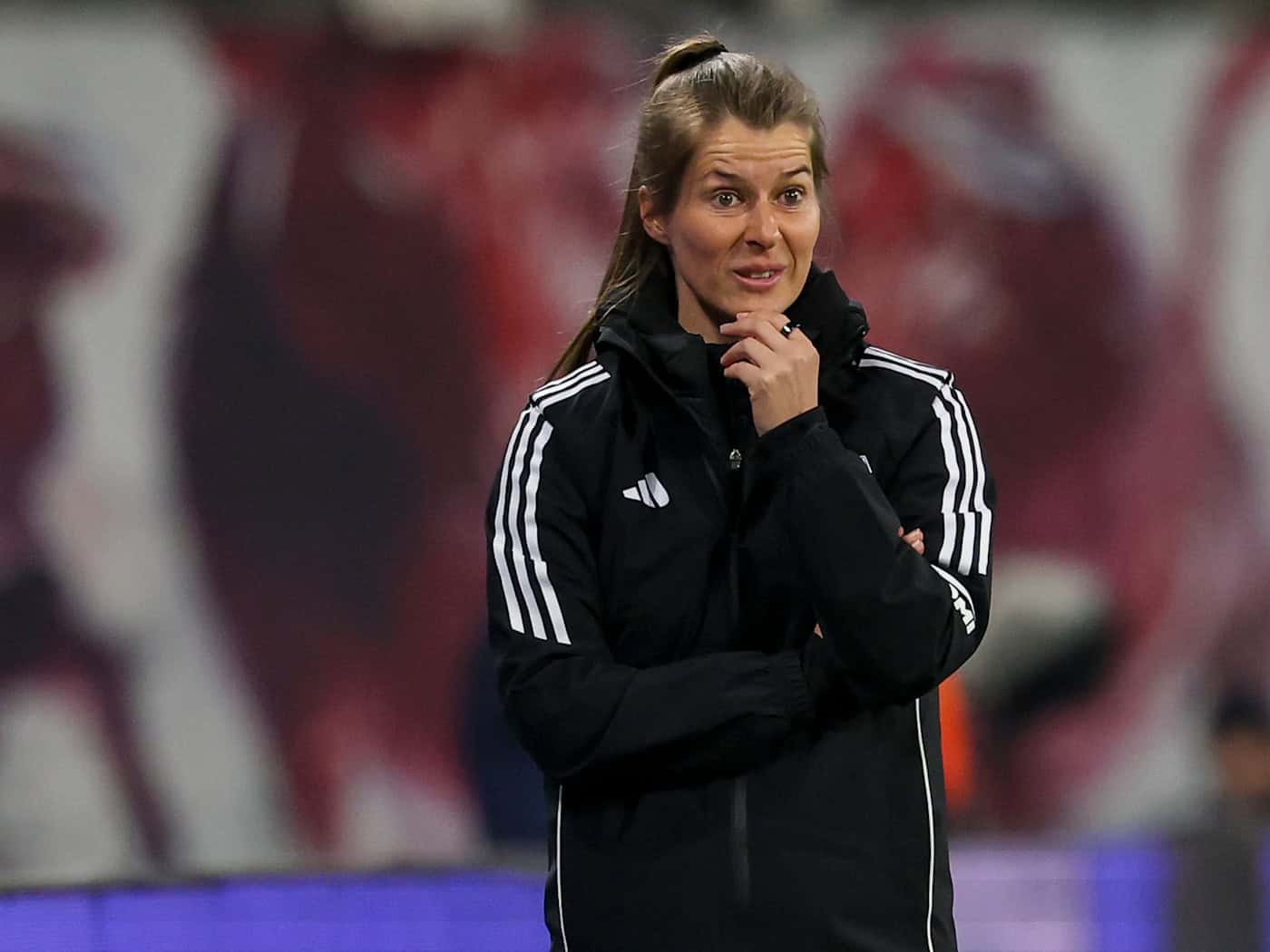 Trainerin Marie-Louise Eta bat Unions Fußballerinnen zum Start der Vorbereitung. (Archivbild) / Foto: Jan Woitas/dpa