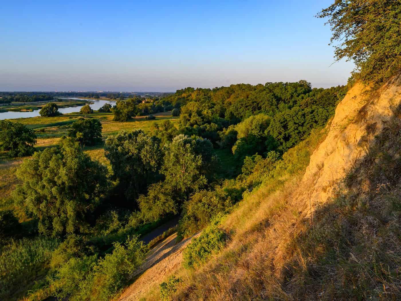 Sonnenaufgang am Fluss Oder. Mancherorts kann es zu Gewittern kommen. (Archivbild) / Foto: Patrick Pleul/dpa