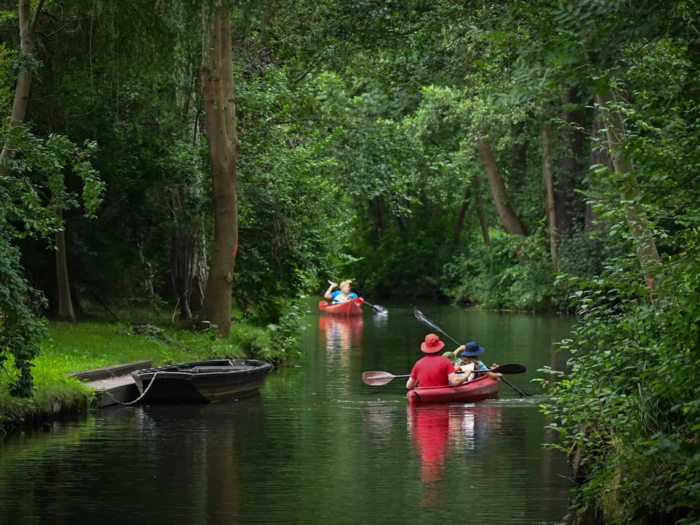 Bootsverleiher im Oberspreewald: Können Fließe befahren