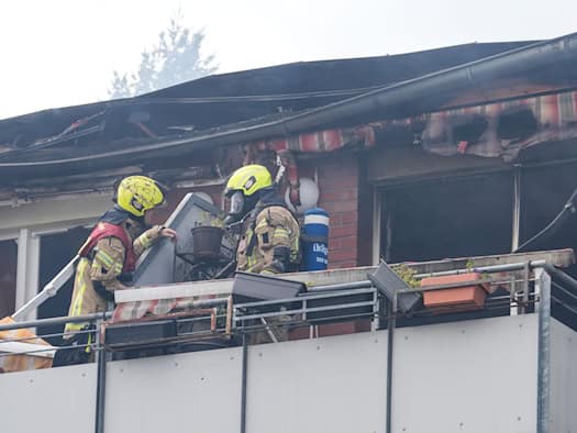 Feuer in Wohnanlage - Polizei ermittelt wegen Brandstiftung