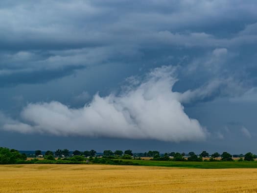 Hitze, Regen und Unwettergefahr