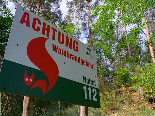 Höchste Waldbrandgefahr in Brandenburg