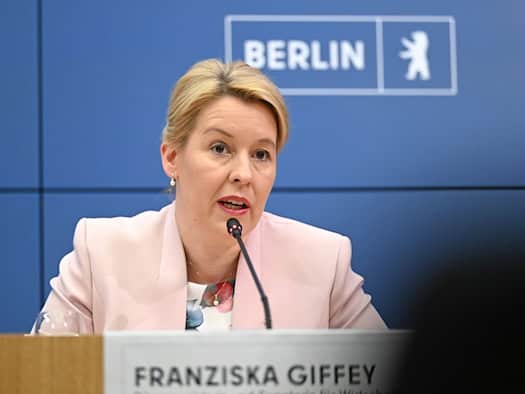 «Schädlich» für Berlin: Giffey strikt gegen Enteignungen
