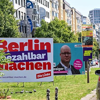 Berlin: Linke in Umfrage mit 21 Prozent vor CDU