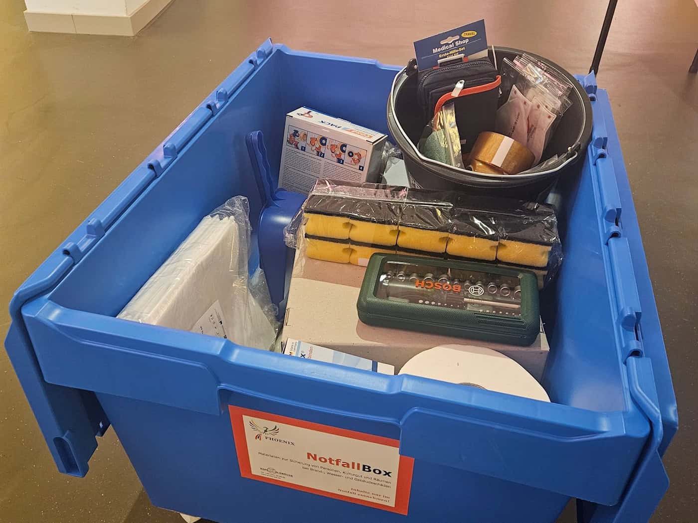 Erste Hilfe im Museum: Notfallboxen für Katastrophen