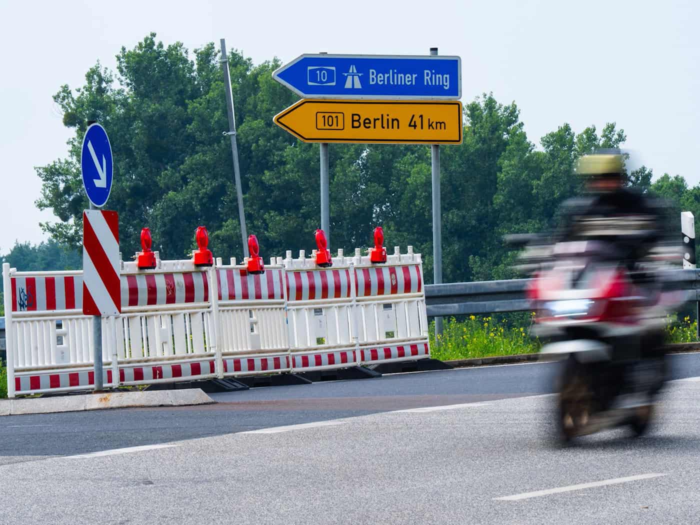 Gesperrte B101 soll Mitte November wieder freigegeben werden
