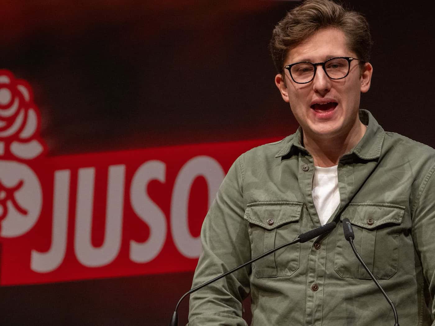 Juso-Chef wirbt für rot-grün-rote Koalition in Berlin
