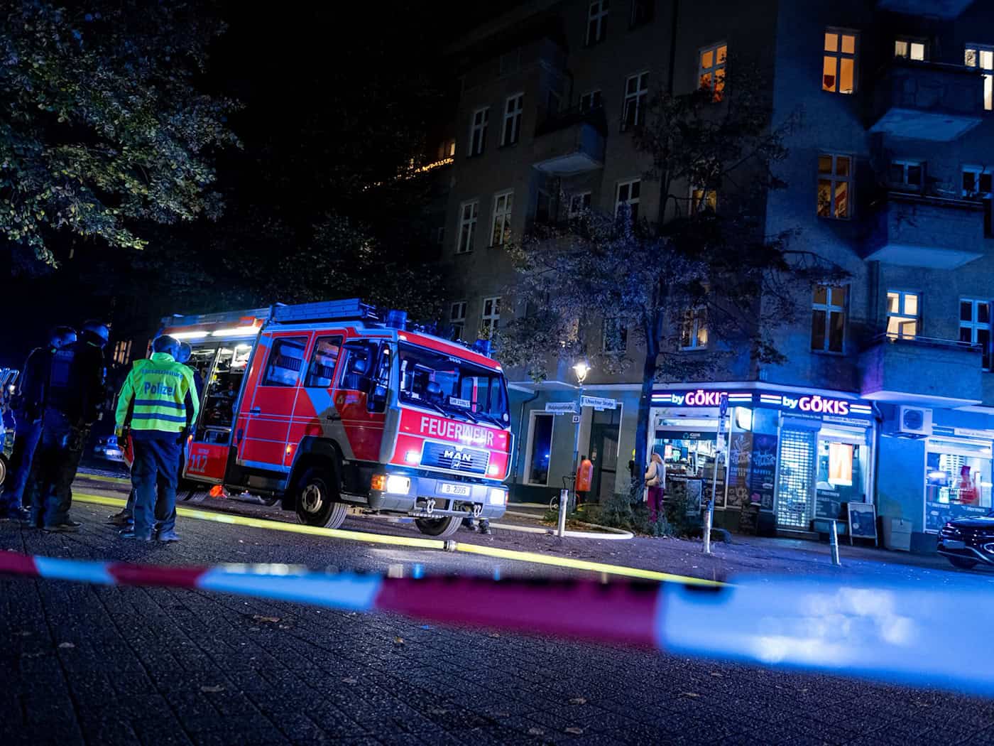 Brand in Ladengeschäft in Wedding