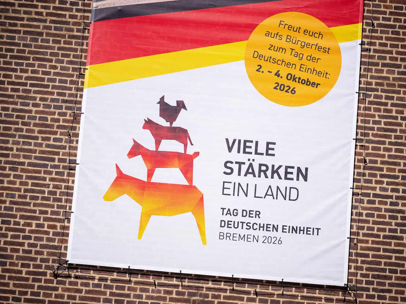 Brandenburger Landmusikanten in Bremen beim Bürgerfest zum Tag der Deutschen Einheit